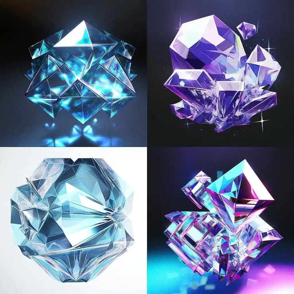水晶立体主义 crystal cubism风格midjourney AI绘画作品 -水晶立体主义 crystal cubism风格midjourney AI绘画作品