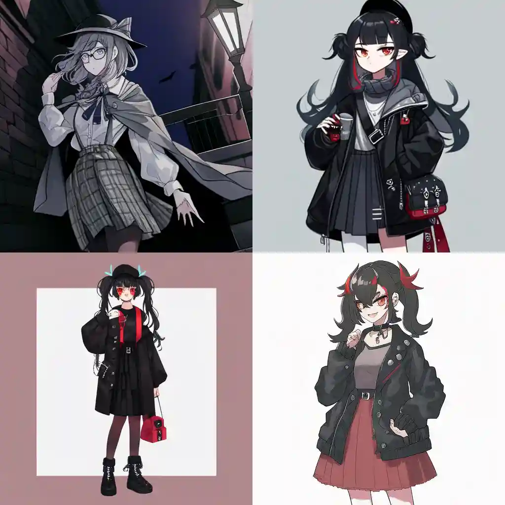 暗黑学院风格 dark academia fashion风格midjourney AI绘画作品 -暗黑学院风格 dark academia fashion风格midjourney AI绘画作品
