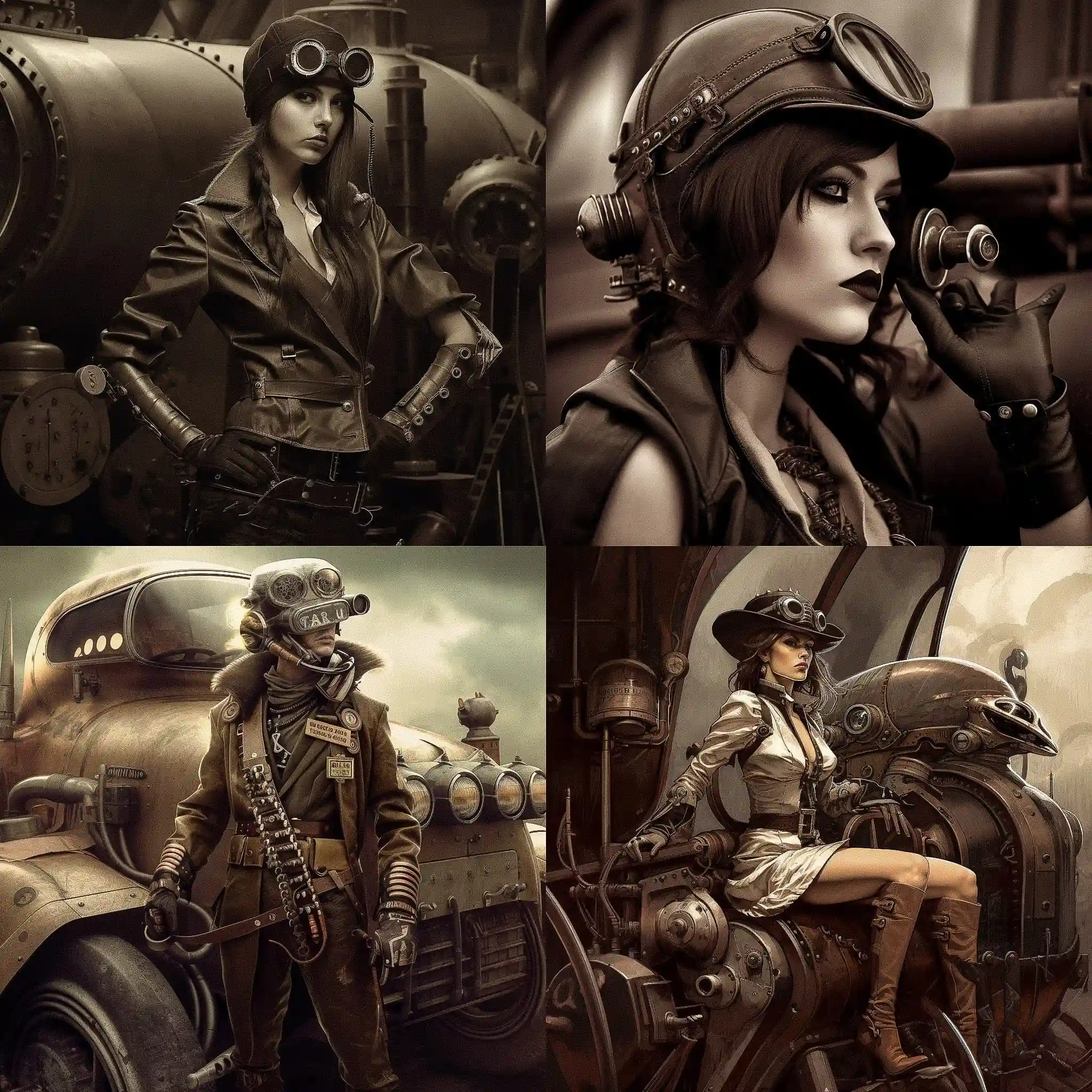 -柴油朋克 dieselpunk风格midjourney AI绘画作品