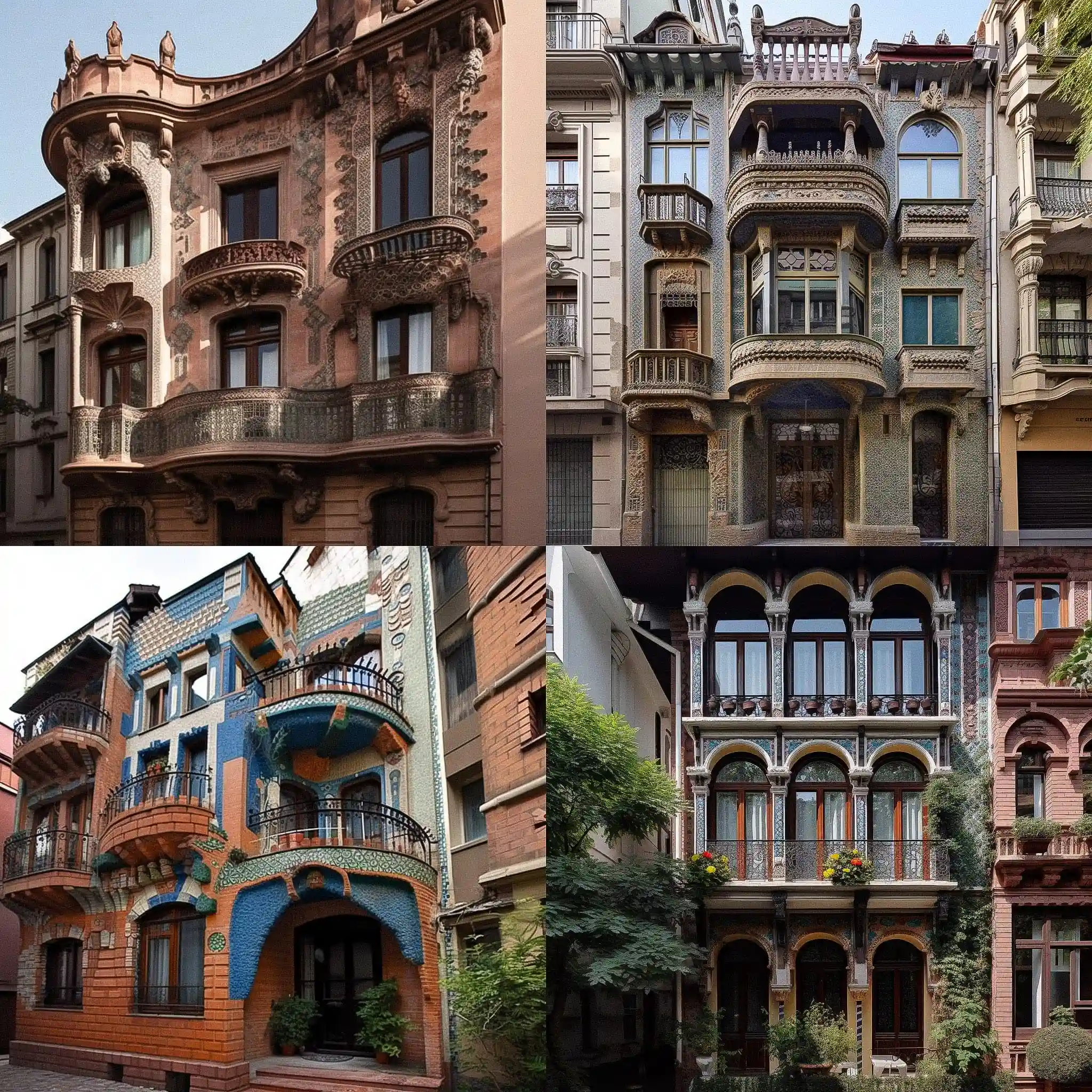 折衷主义建筑 eclectic architecture风格midjourney AI绘画作品 -折衷主义建筑 eclectic architecture风格midjourney AI绘画作品