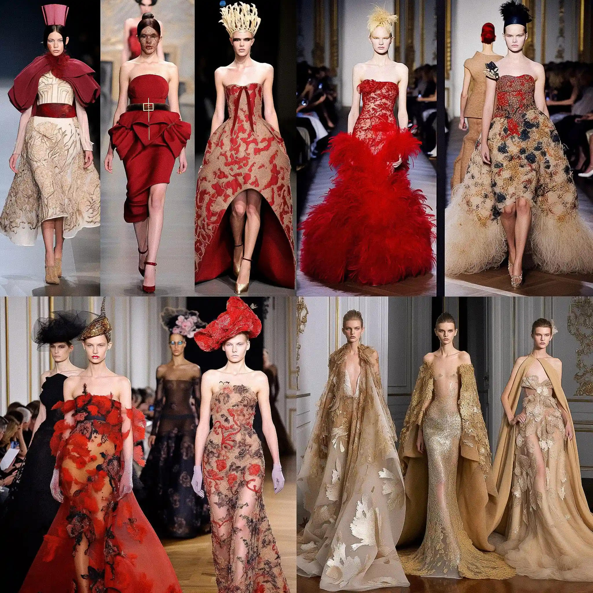 高级定制 haute couture fashion风格midjourney AI绘画作品 -高级定制 haute couture fashion风格midjourney AI绘画作品