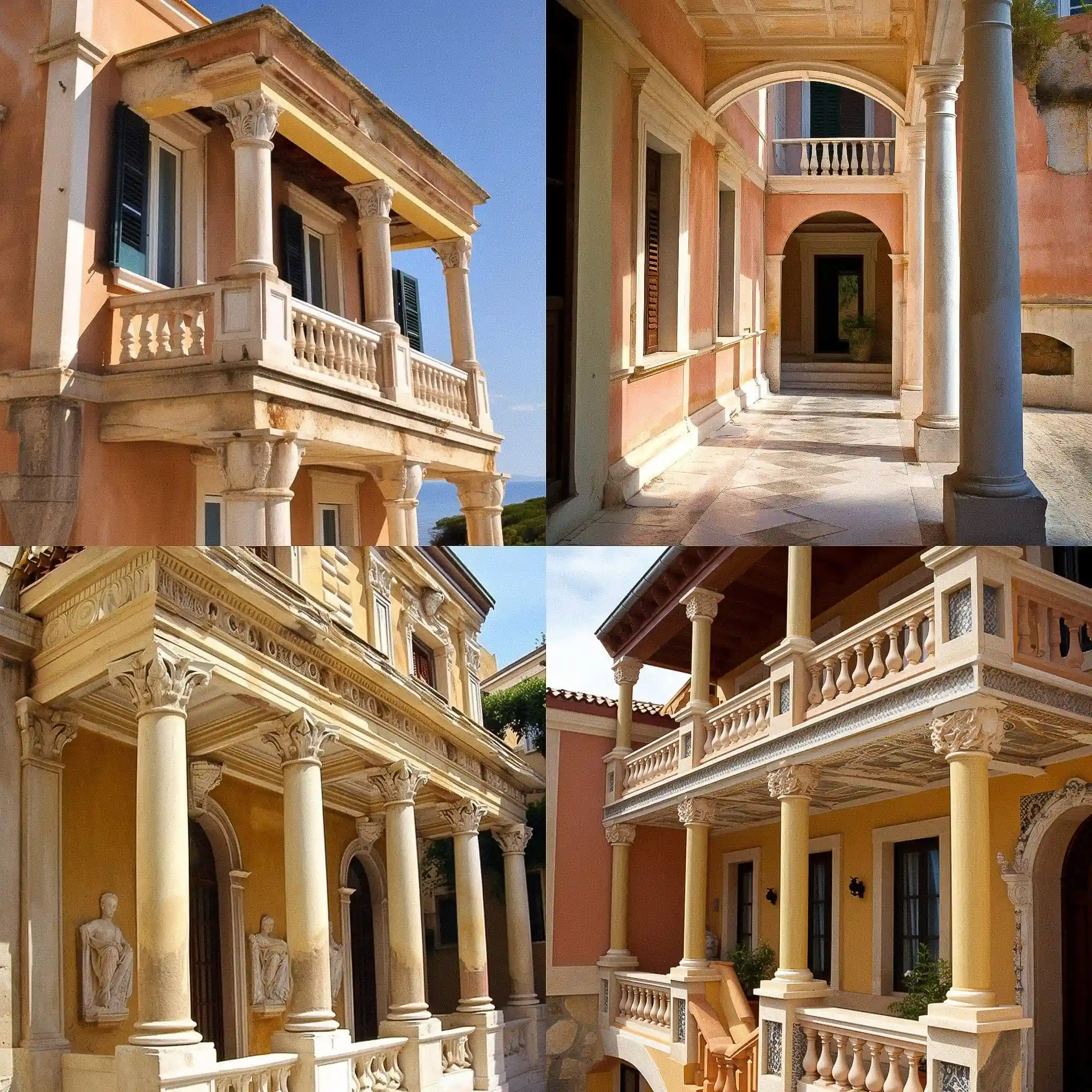爱奥尼亚式 ionian architecture风格midjourney AI绘画作品 -爱奥尼亚式 ionian architecture风格midjourney AI绘画作品