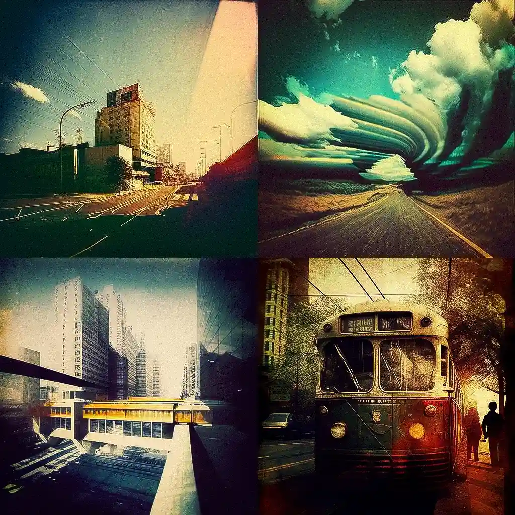 -乐摄派 lomography风格midjourney AI绘画作品