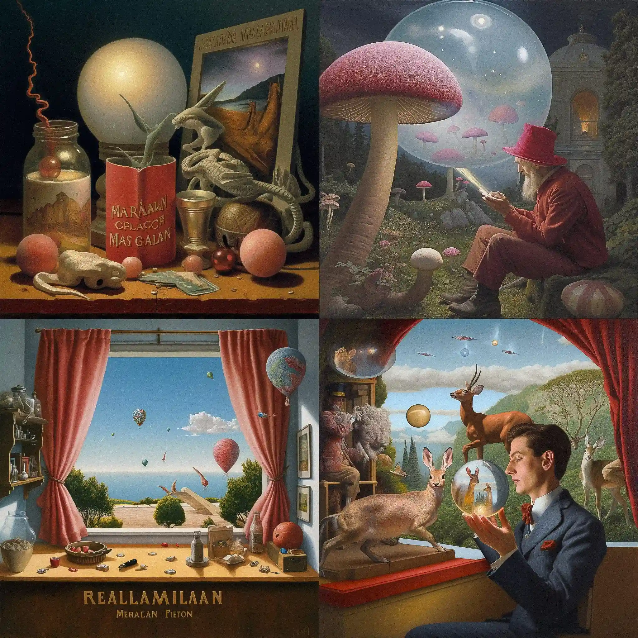 魔幻现实主义 magic realism风格midjourney AI绘画作品 -魔幻现实主义 magic realism风格midjourney AI绘画作品