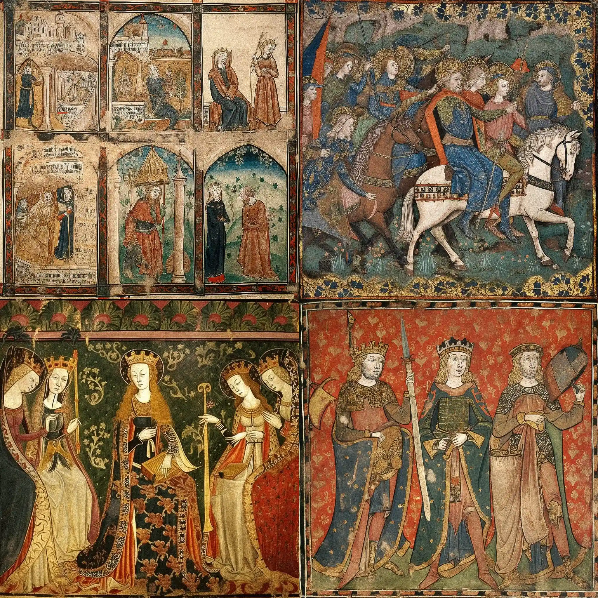 中世纪艺术 medieval art风格midjourney AI绘画作品 -中世纪艺术 medieval art风格midjourney AI绘画作品
