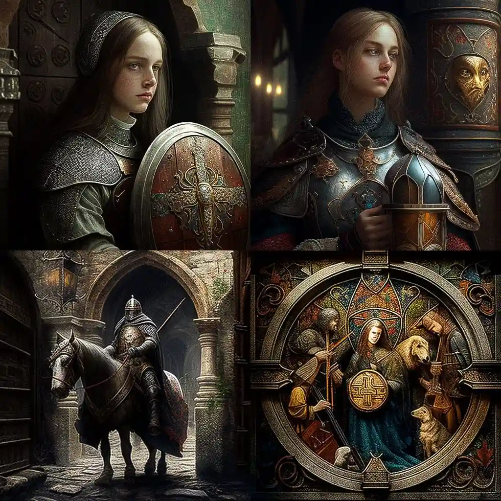 中世纪艺术 medieval art风格midjourney AI绘画作品 -中世纪艺术 medieval art风格midjourney AI绘画作品