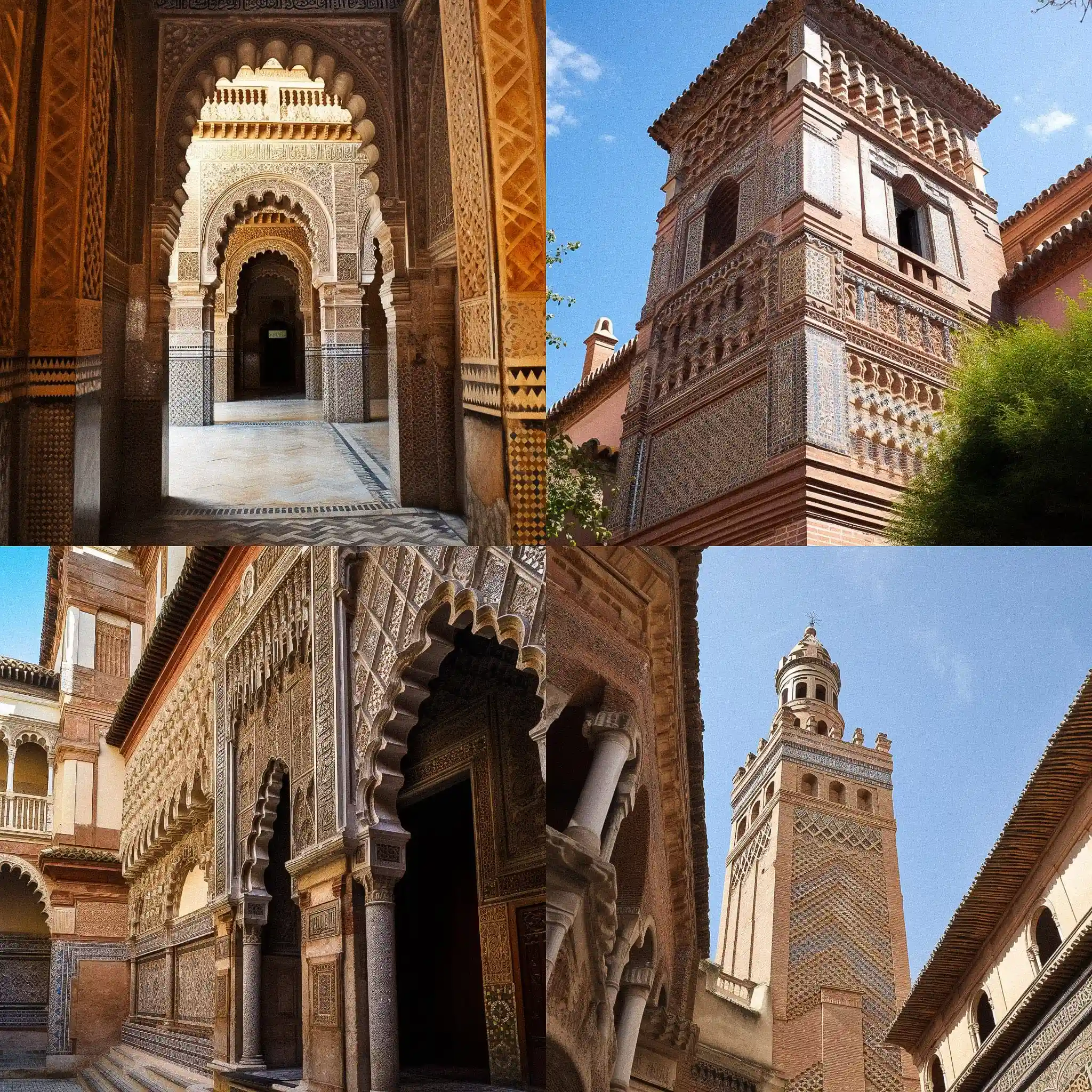 -穆德哈尔式建筑 mudejar architecture风格midjourney AI绘画作品