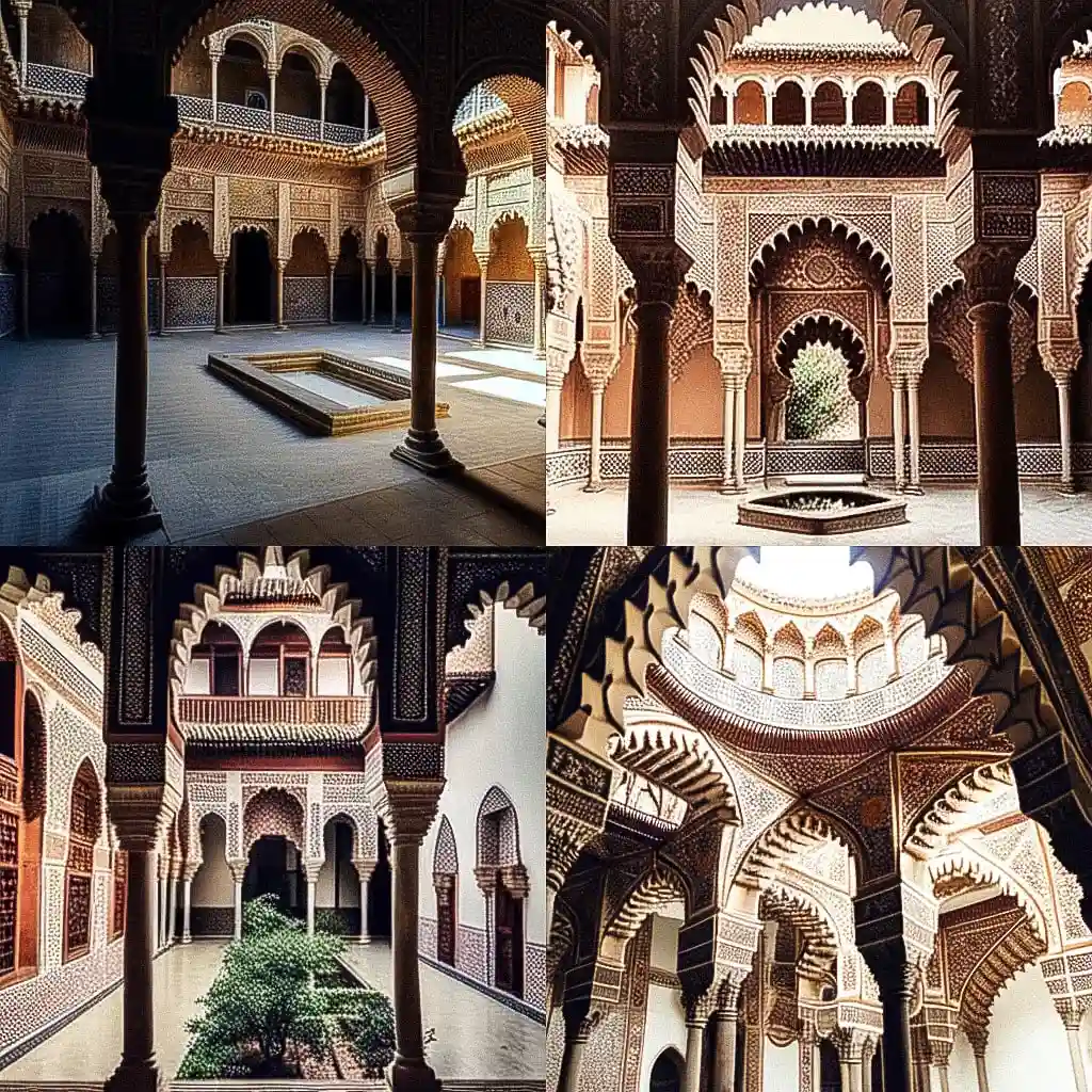 -穆德哈尔式建筑 mudejar architecture风格midjourney AI绘画作品