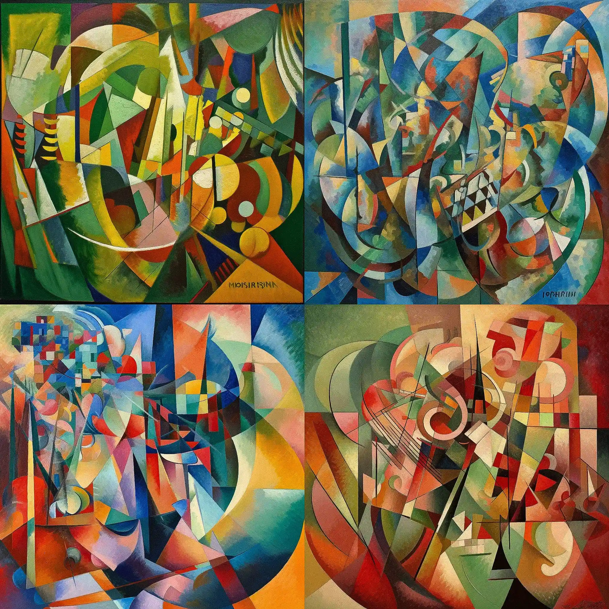 奥菲斯主义 orphism风格midjourney AI绘画作品 -奥菲斯主义 orphism风格midjourney AI绘画作品