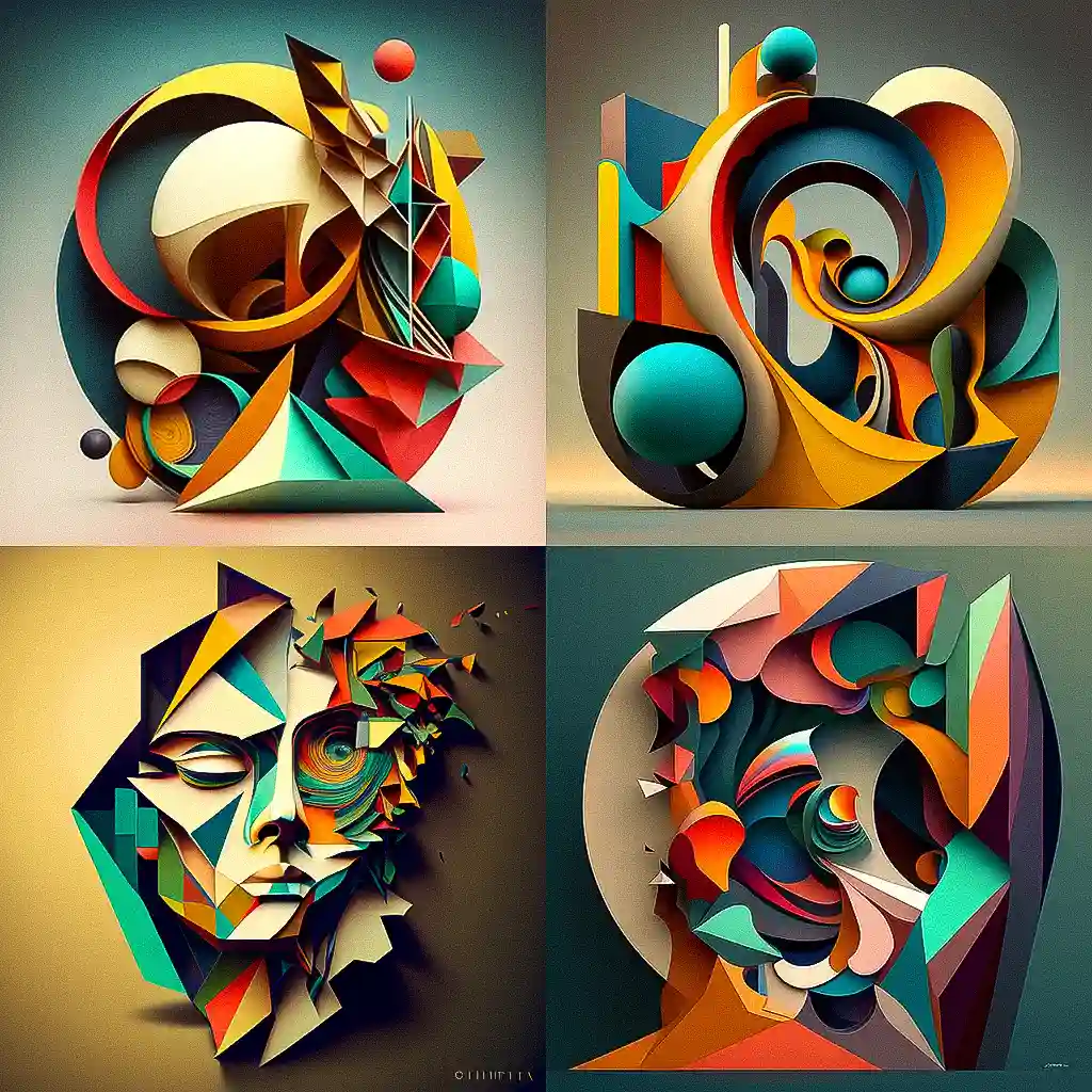 奥菲斯主义 orphism风格midjourney AI绘画作品 -奥菲斯主义 orphism风格midjourney AI绘画作品