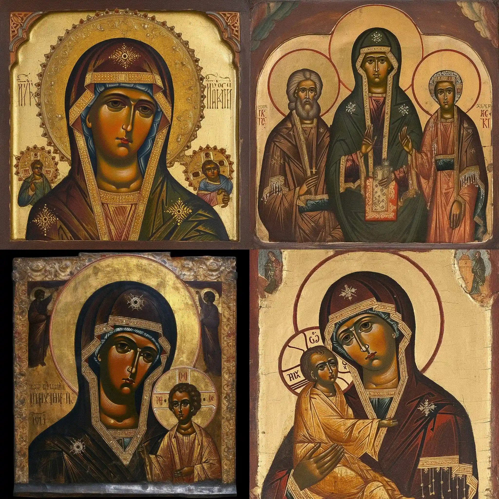 -正统图标 orthodox icon风格midjourney AI绘画作品