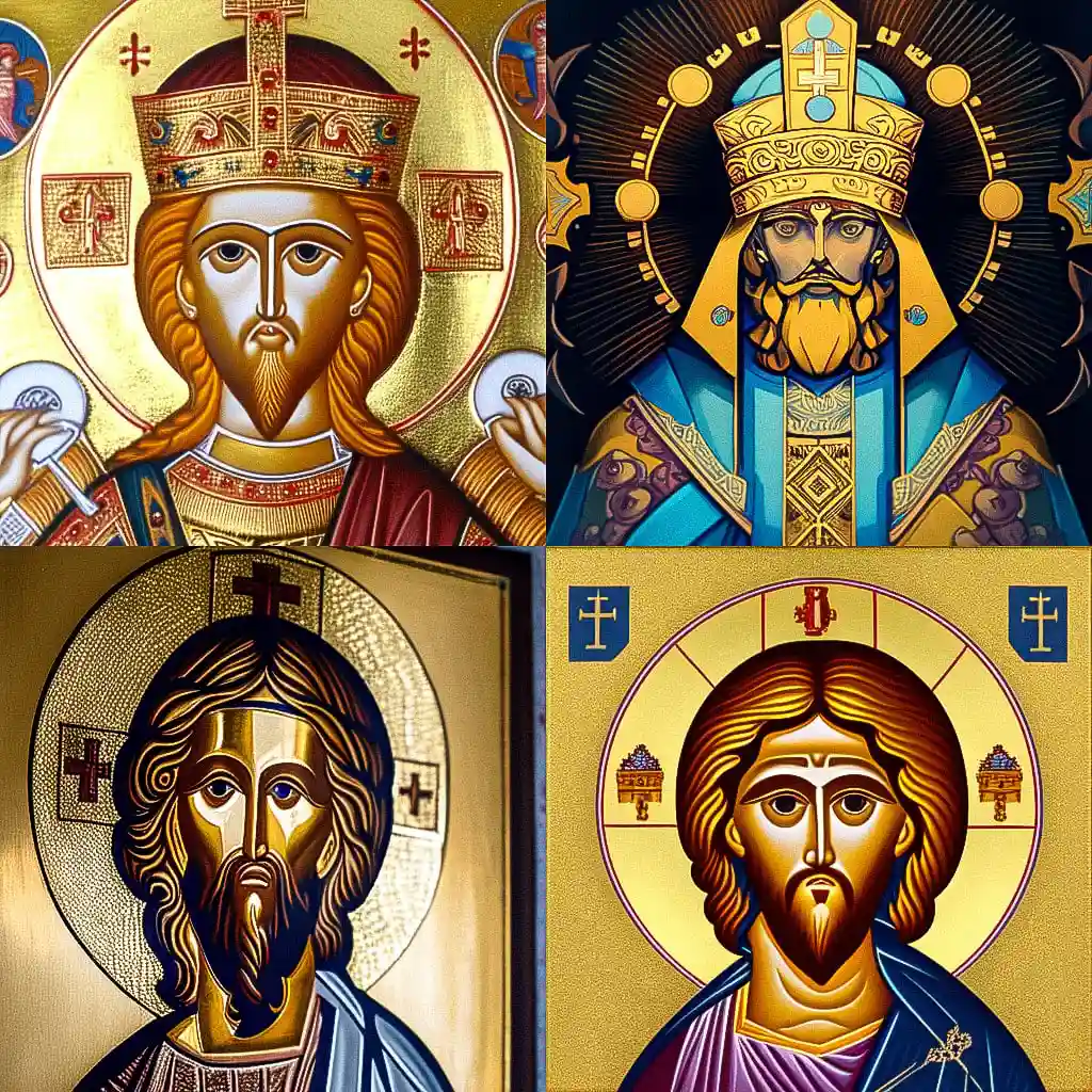 正统图标 orthodox icon风格midjourney AI绘画作品 -正统图标 orthodox icon风格midjourney AI绘画作品