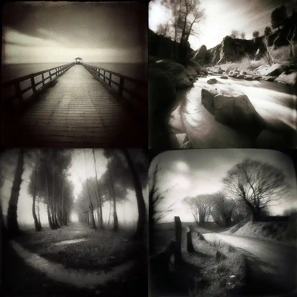 -针孔摄影 pinhole photography风格midjourney AI绘画作品