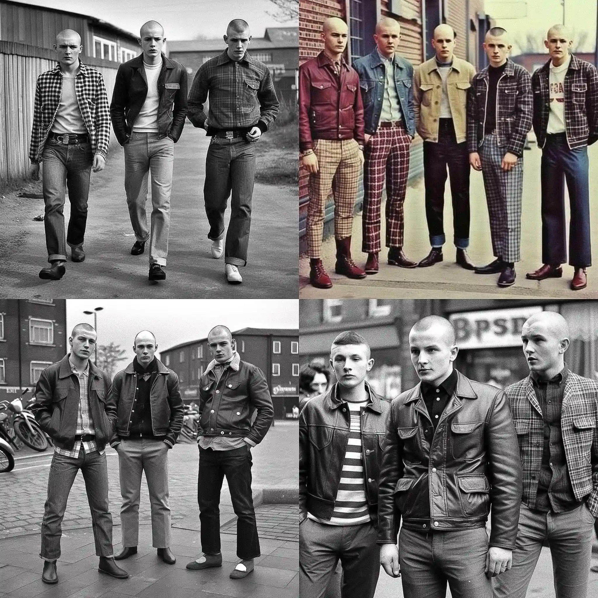 短发党时尚 skinhead fashion风格midjourney AI绘画作品 -短发党时尚 skinhead fashion风格midjourney AI绘画作品