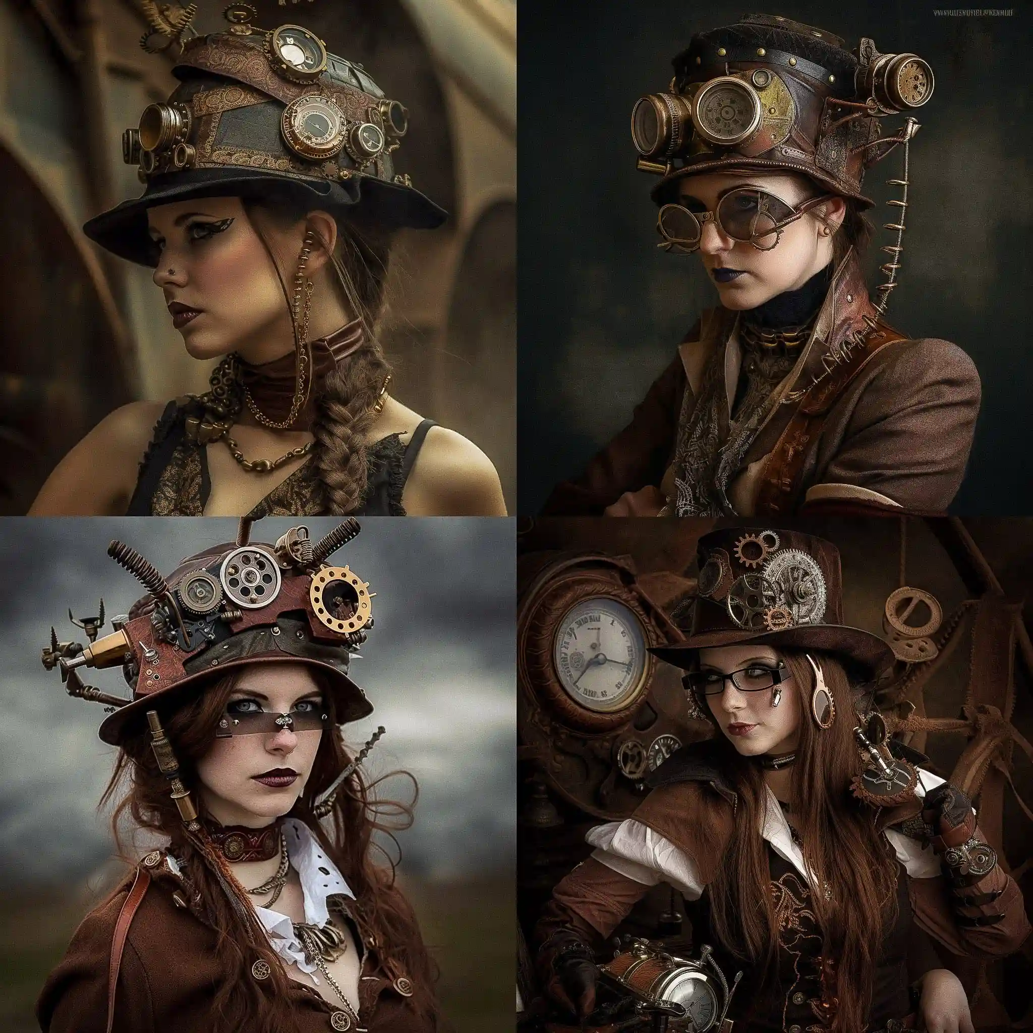 -蒸汽朋克 steampunk风格midjourney AI绘画作品