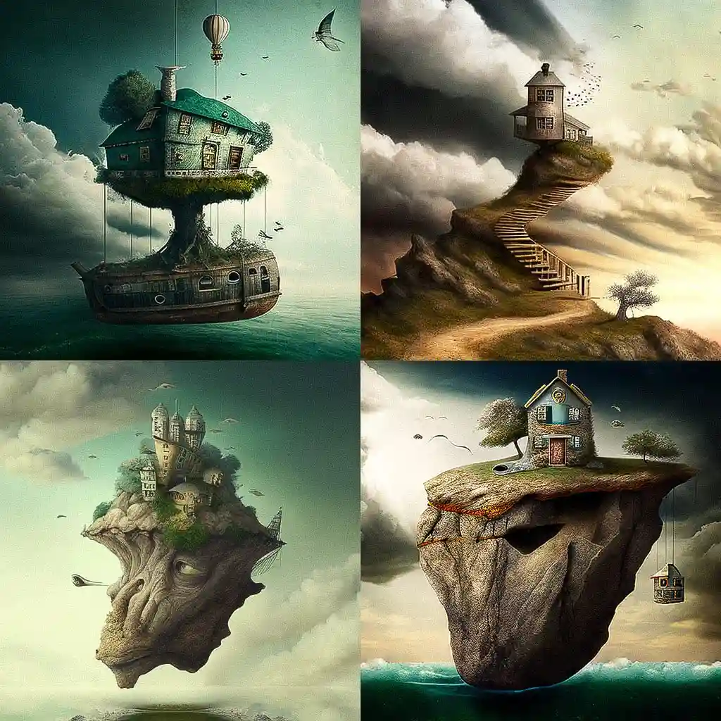 超现实主义 surrealism风格midjourney AI绘画作品 -超现实主义 surrealism风格midjourney AI绘画作品