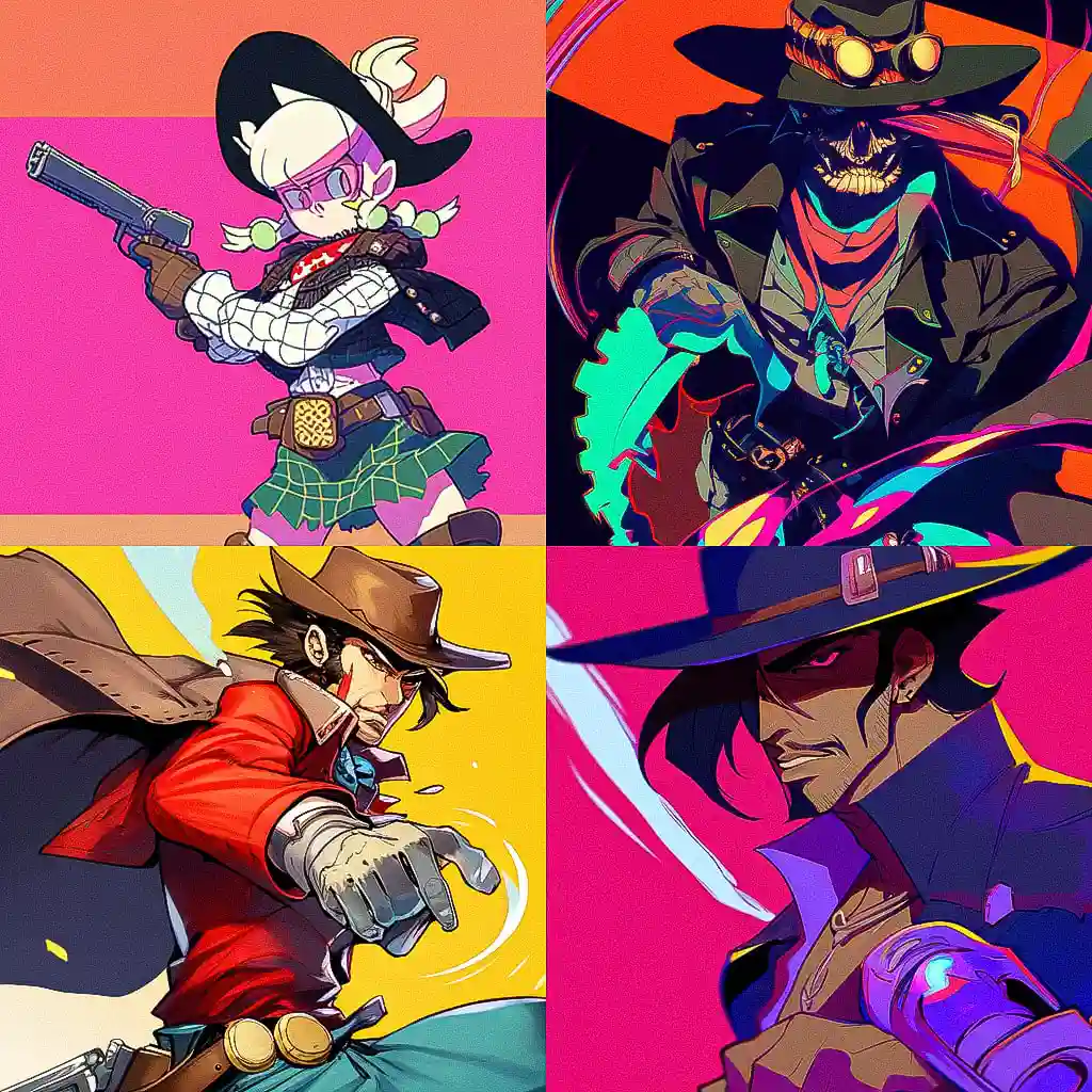 西部朋克 westernpunk风格midjourney AI绘画作品 -西部朋克 westernpunk风格midjourney AI绘画作品