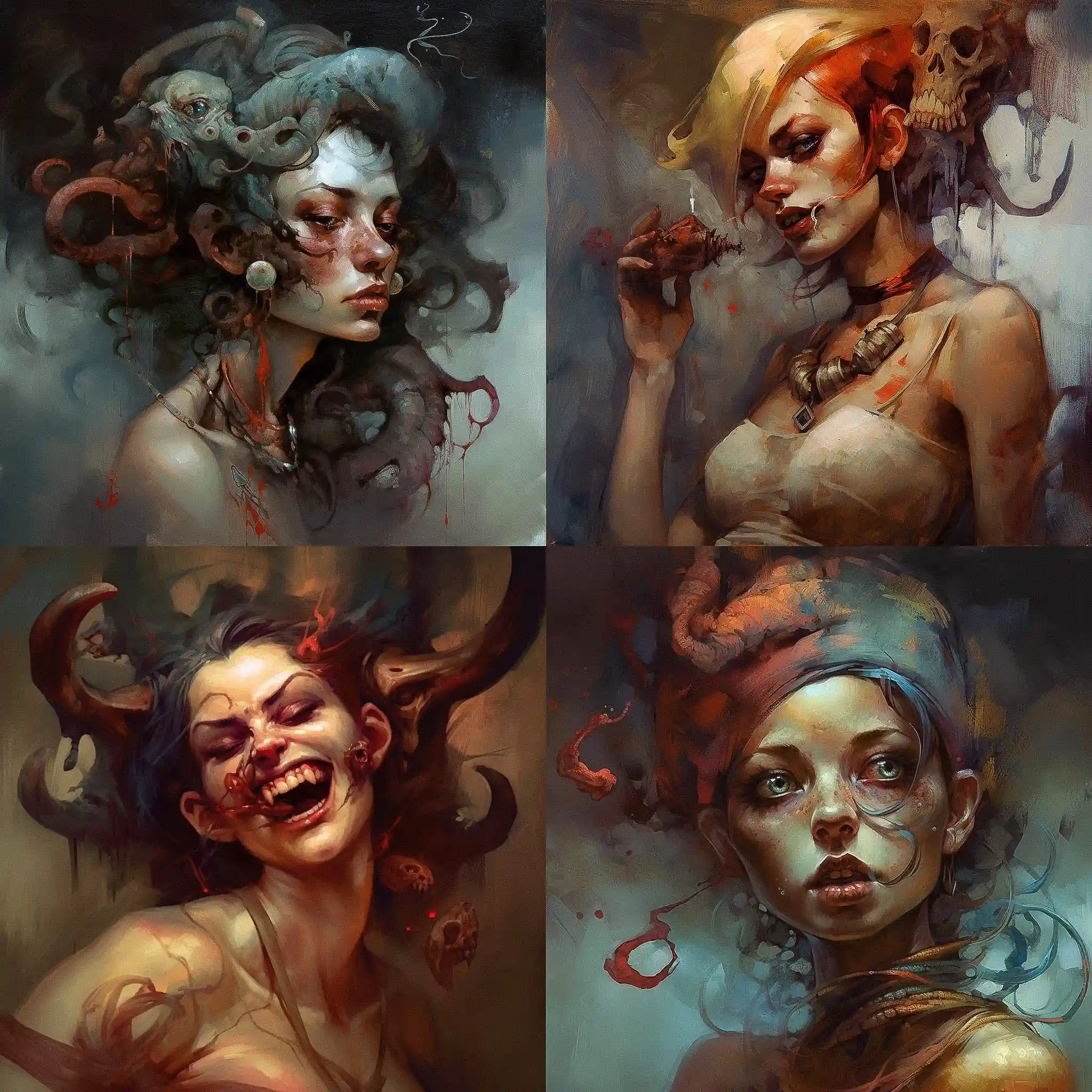 -Sabbas Apterus sabbas apterus风格midjourney AI绘画作品