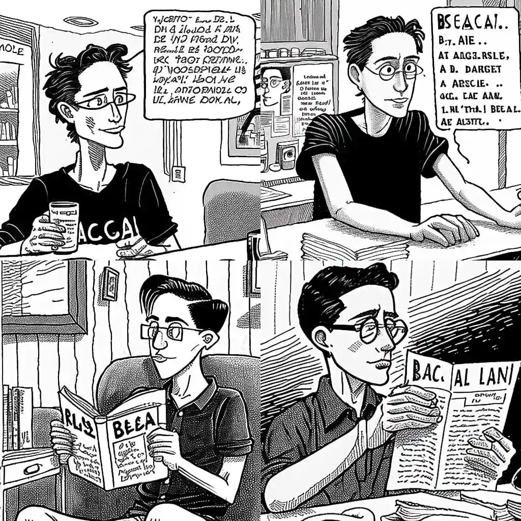 -艾莉森·贝克德尔 alison bechdel风格midjourney AI绘画作品