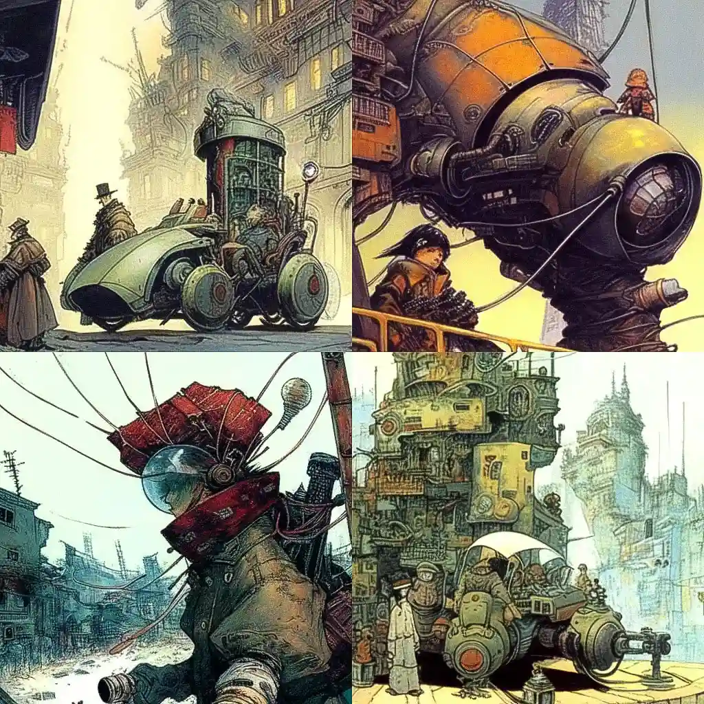 恩奇·比拉尔 enki bilal风格midjourney AI绘画作品 -恩奇·比拉尔 enki bilal风格midjourney AI绘画作品