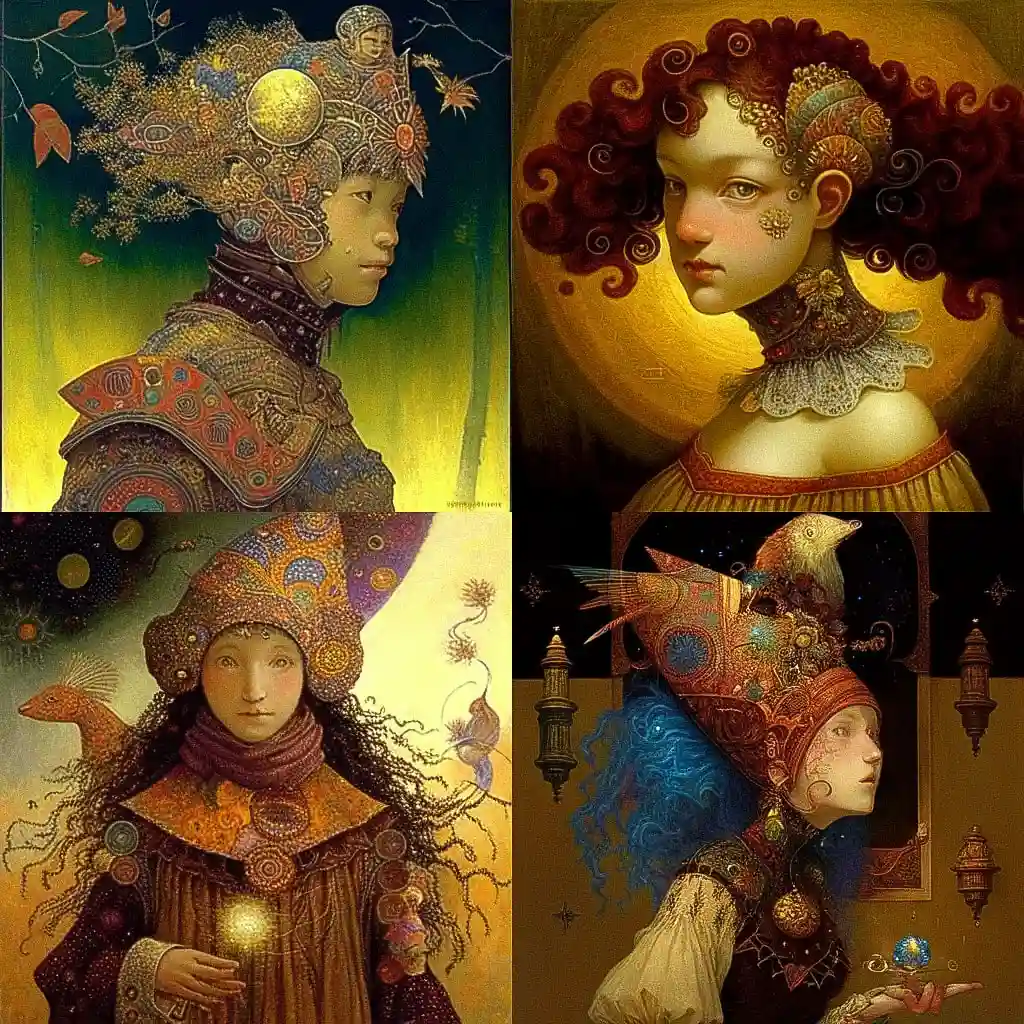 -james c christensen james c christensen风格midjourney AI绘画作品