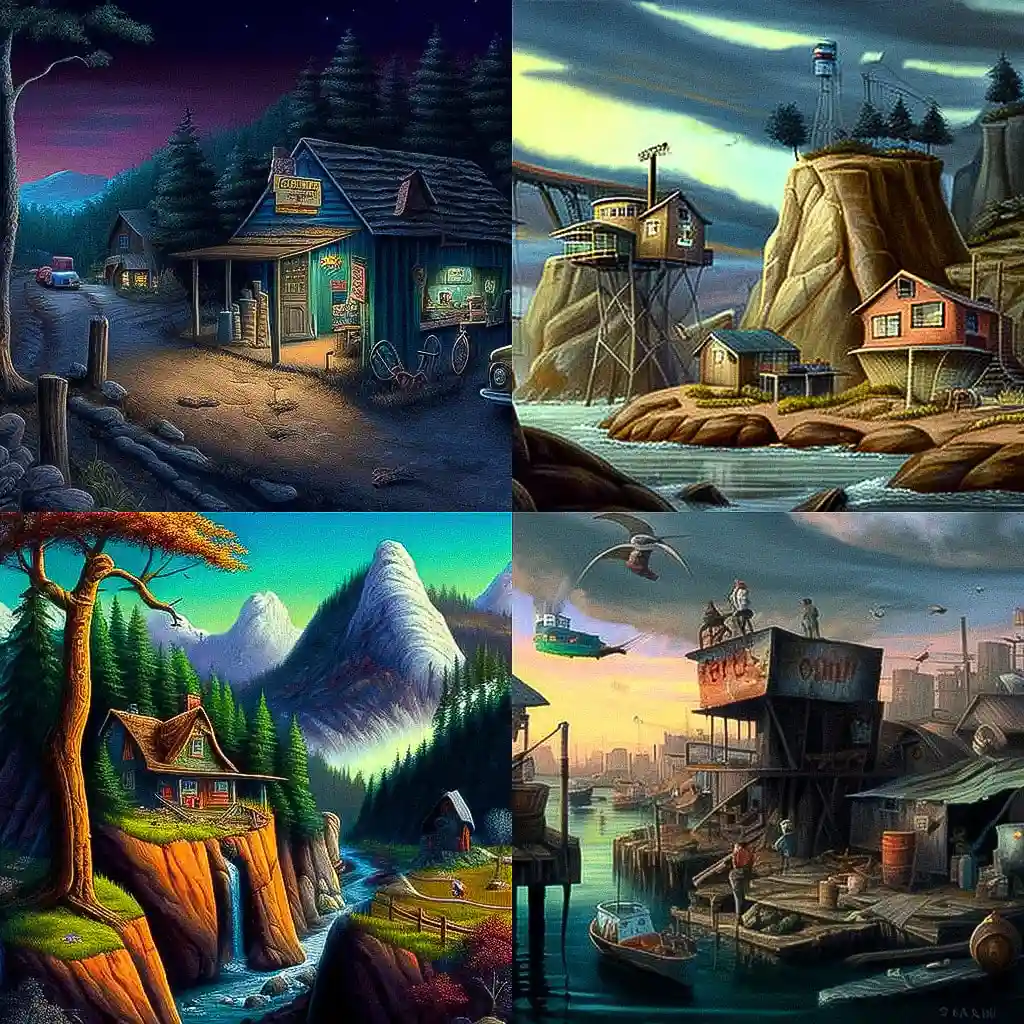 鲍勃·克兰普特 bob clampett风格midjourney AI绘画作品 -鲍勃·克兰普特 bob clampett风格midjourney AI绘画作品