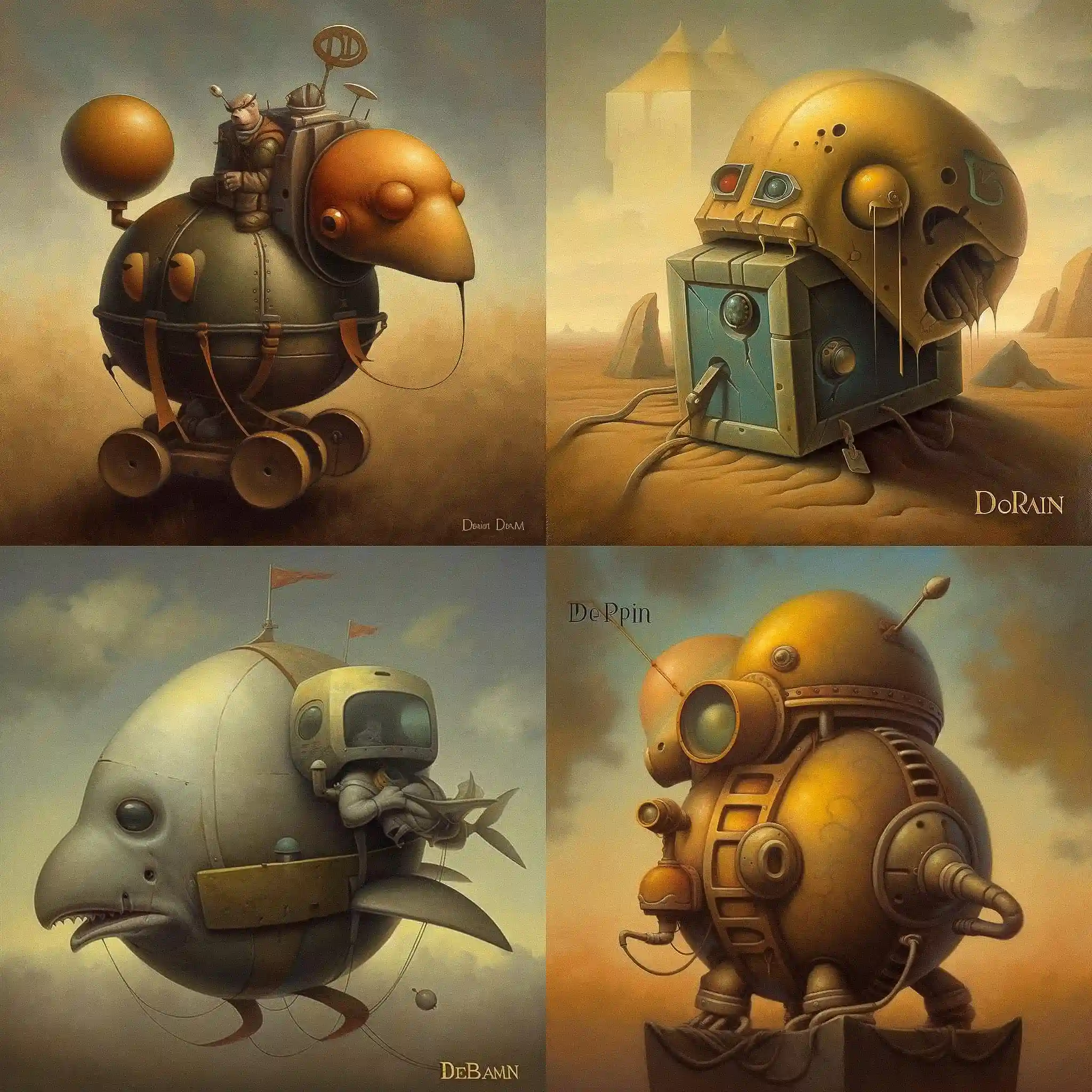 -布赖恩·德斯潘 brian despain风格midjourney AI绘画作品