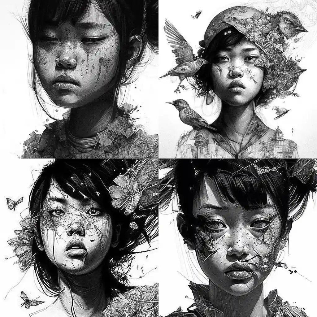 金钟基 kim jung gi风格midjourney AI绘画作品 -金钟基 kim jung gi风格midjourney AI绘画作品