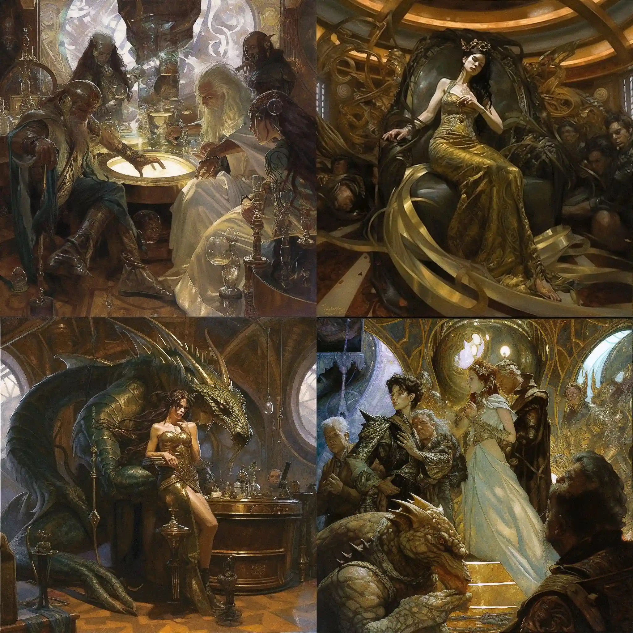 多纳托·吉安科拉 donato giancola风格midjourney AI绘画作品 -多纳托·吉安科拉 donato giancola风格midjourney AI绘画作品