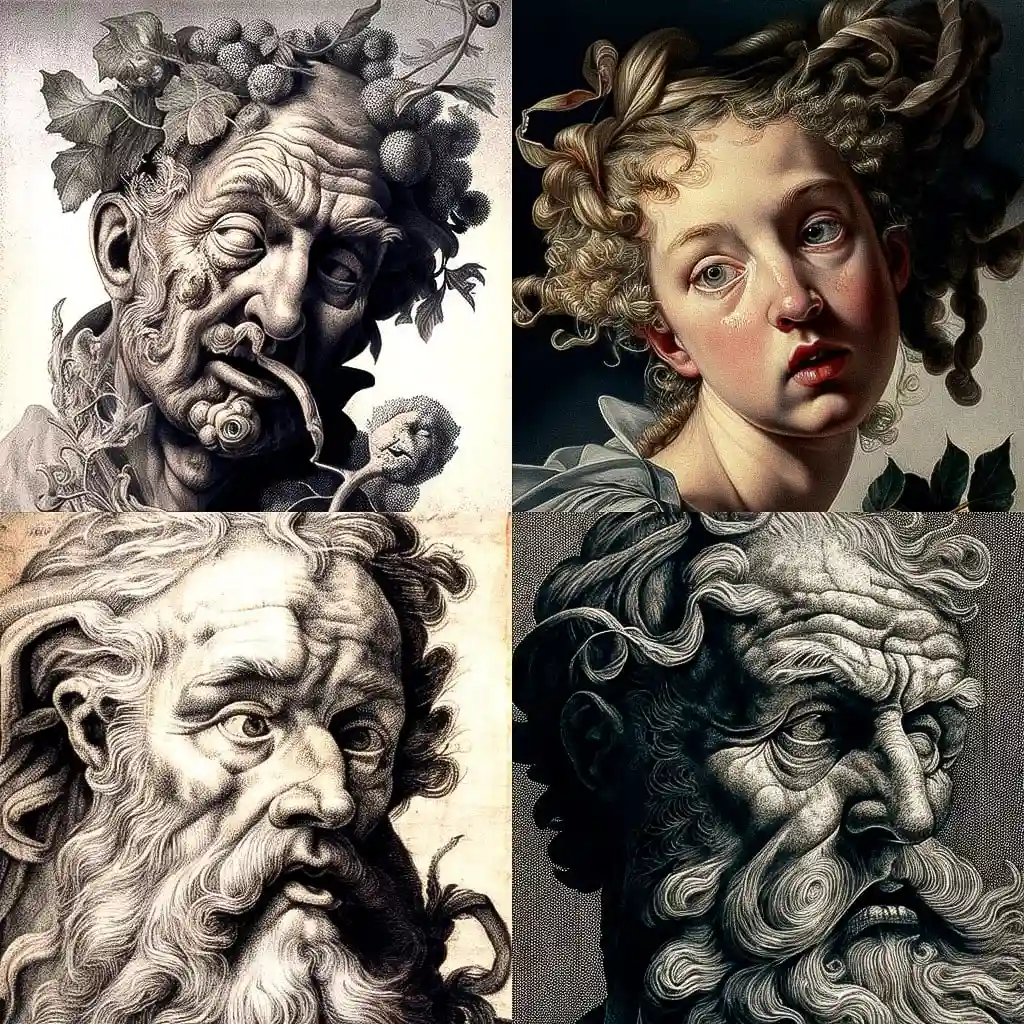 -亨德里克·戈尔茨乌斯 hendrick goltzius风格midjourney AI绘画作品