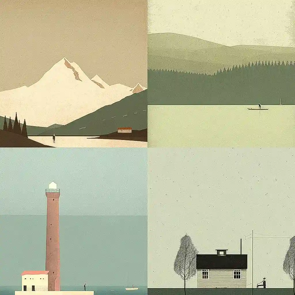 亚历山德罗·戈塔多 alessandro gottardo风格midjourney AI绘画作品 -亚历山德罗·戈塔多 alessandro gottardo风格midjourney AI绘画作品
