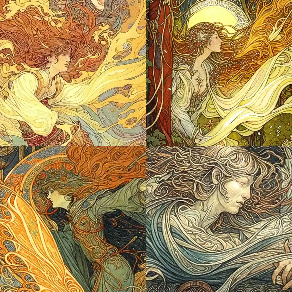 丽贝卡·盖伊 rebecca guay风格midjourney AI绘画作品 -丽贝卡·盖伊 rebecca guay风格midjourney AI绘画作品