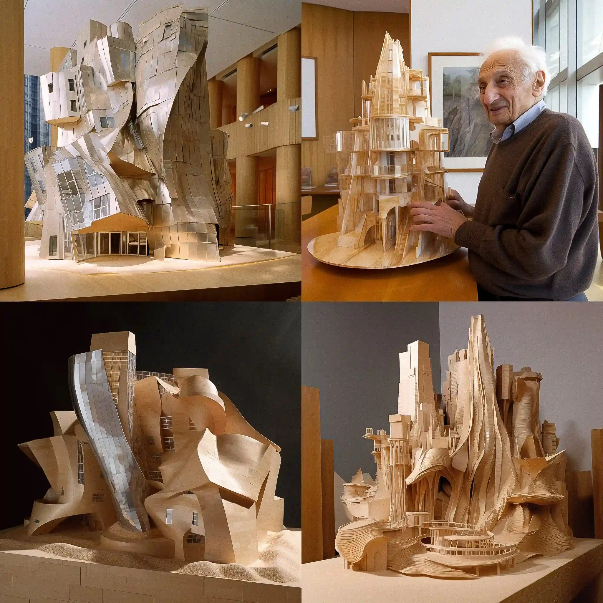 -弗兰克·盖里 frank gehry风格midjourney AI绘画作品