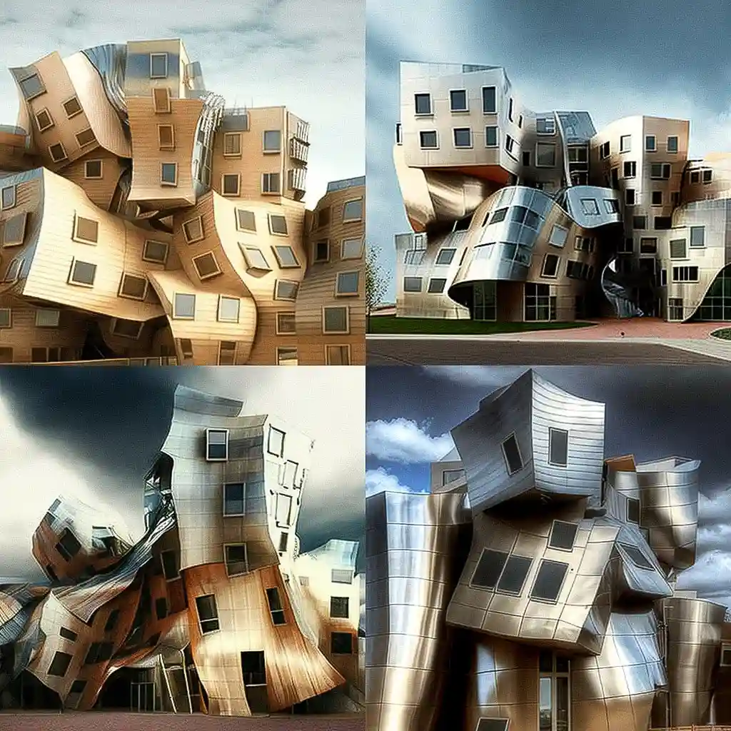 -弗兰克·盖里 frank gehry风格midjourney AI绘画作品