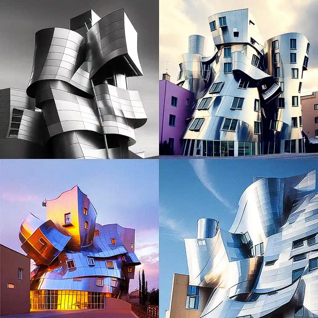 -弗兰克·盖里 frank gehry风格midjourney AI绘画作品