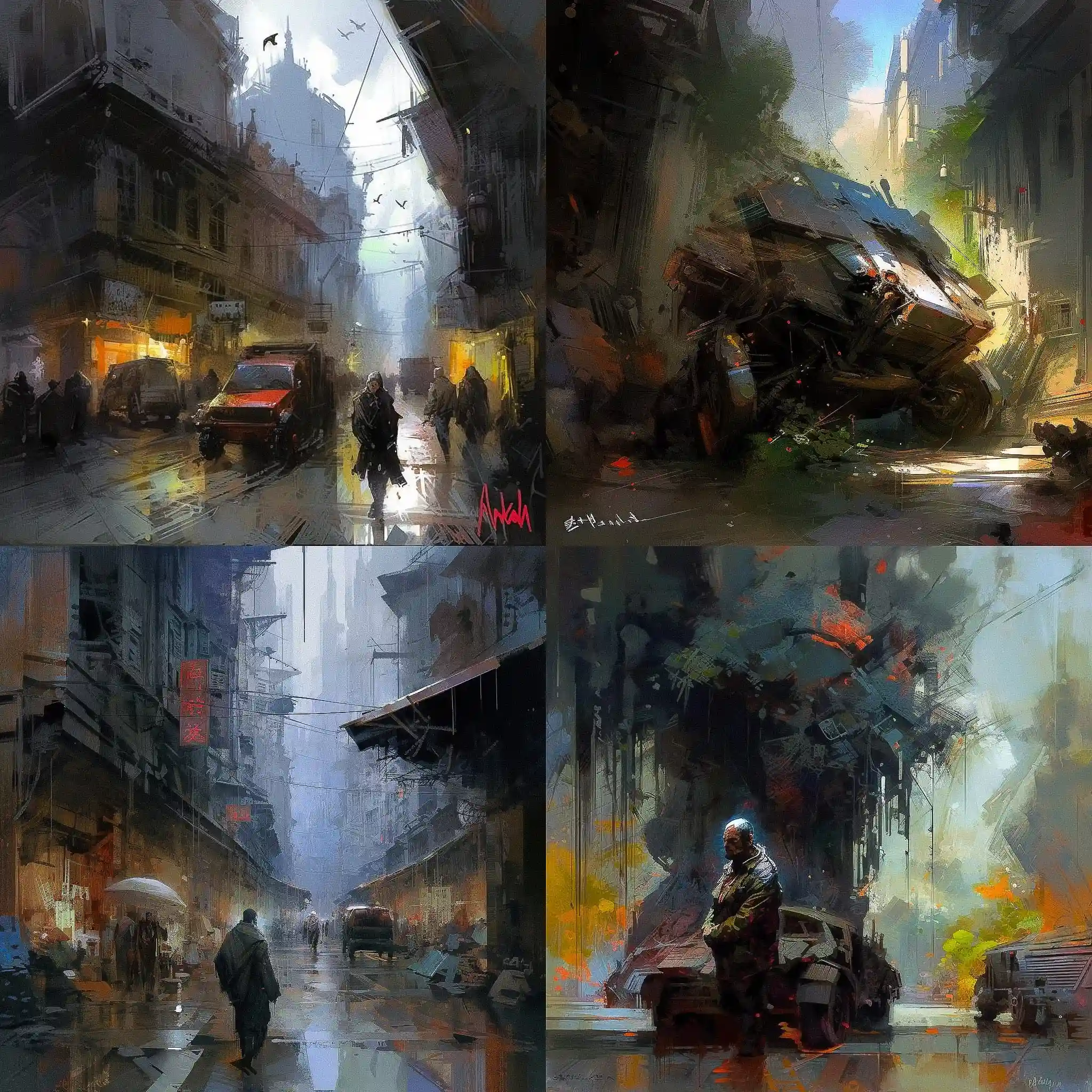 瓦迪姆·卡申 wadim kashin风格midjourney AI绘画作品 -瓦迪姆·卡申 wadim kashin风格midjourney AI绘画作品