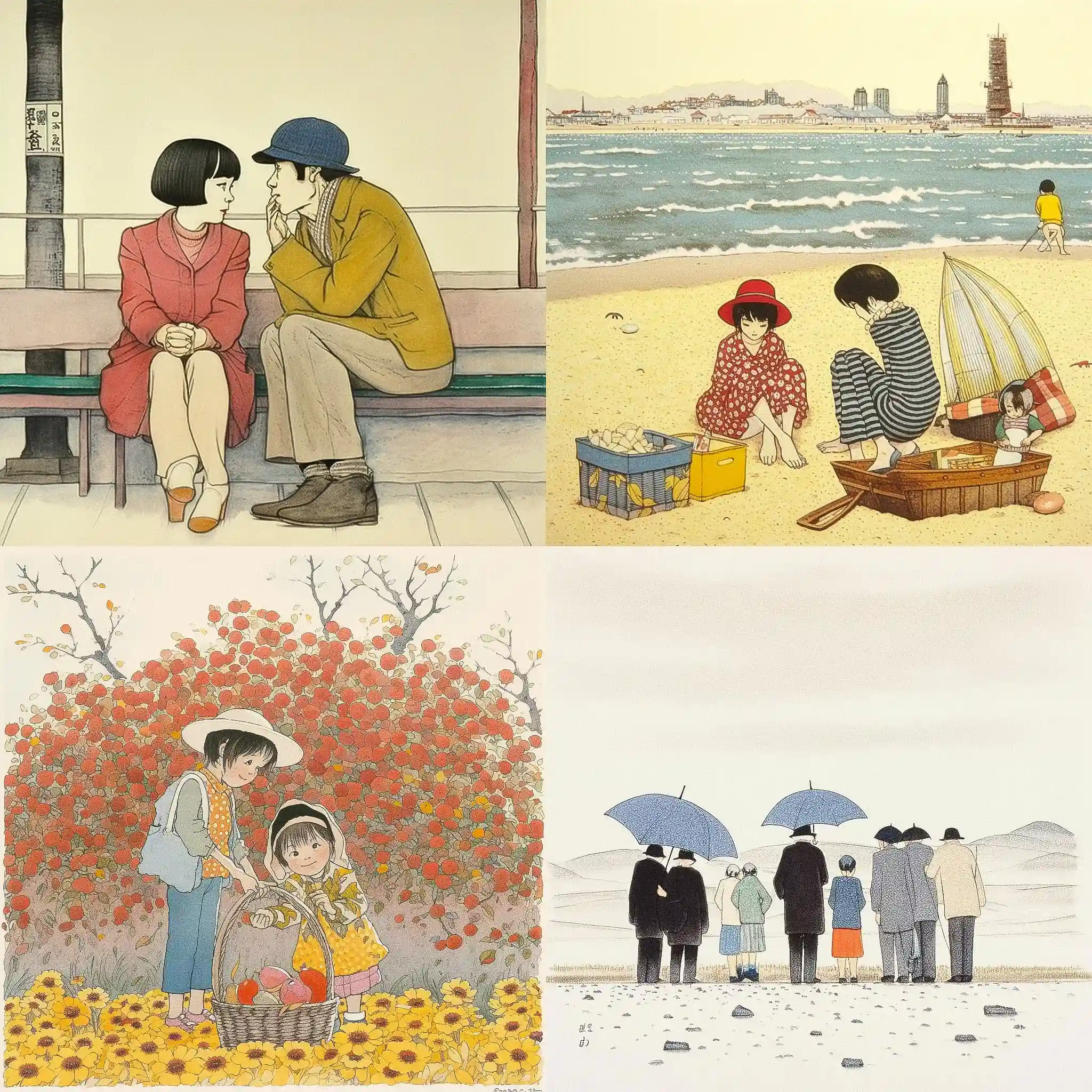 小池一夫 kazuo koike风格midjourney AI绘画作品 -小池一夫 kazuo koike风格midjourney AI绘画作品