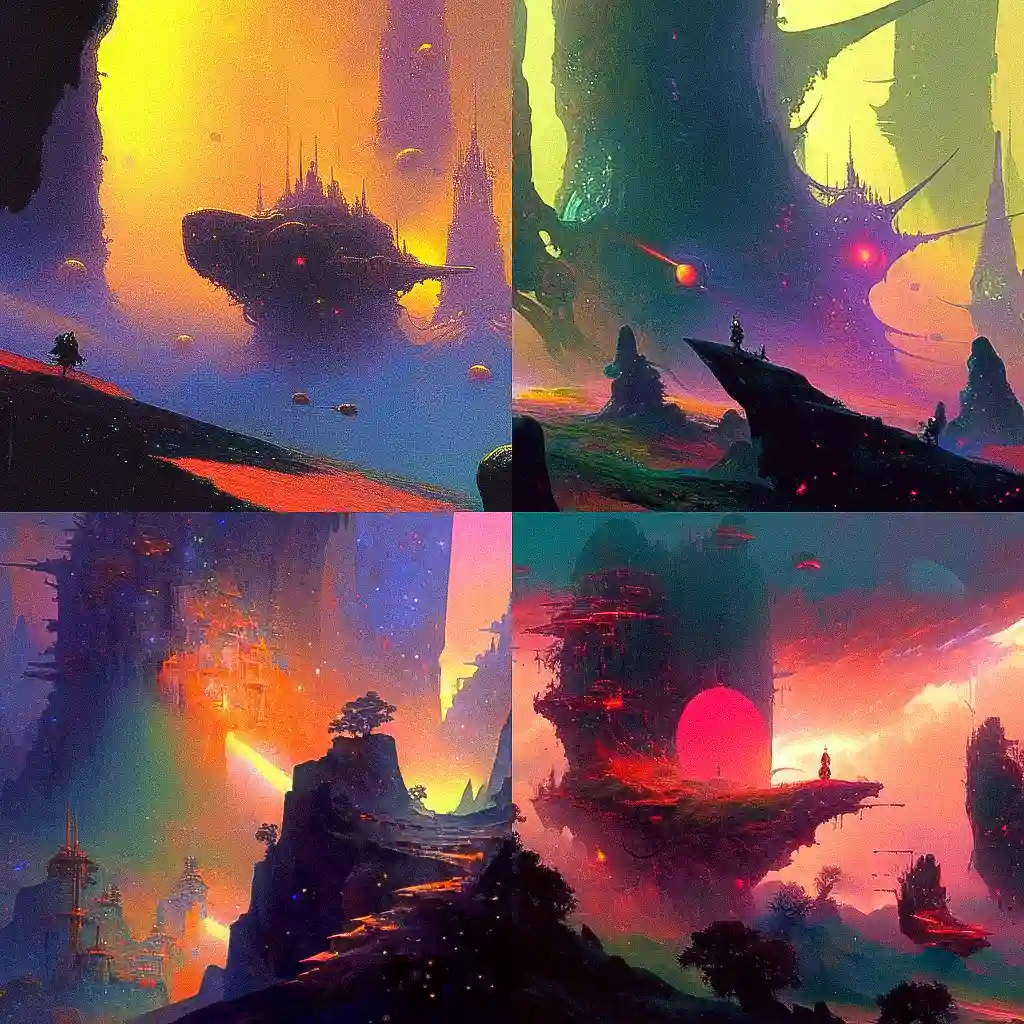 -保罗·莱尔 paul lehr风格midjourney AI绘画作品