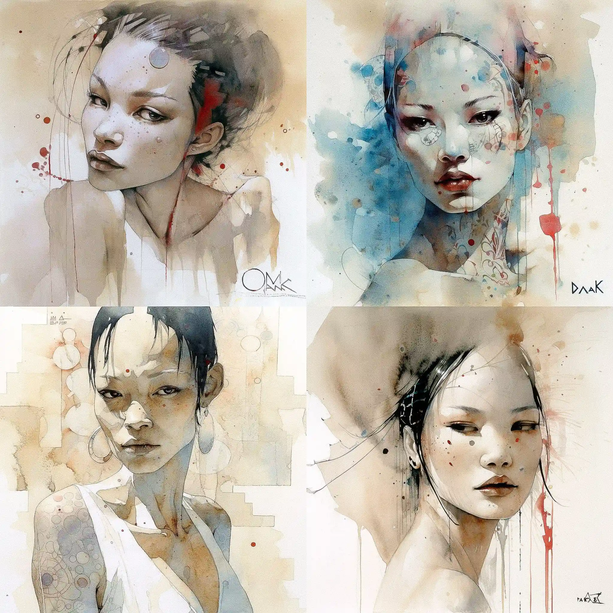 -大卫·麦克 david mack风格midjourney AI绘画作品