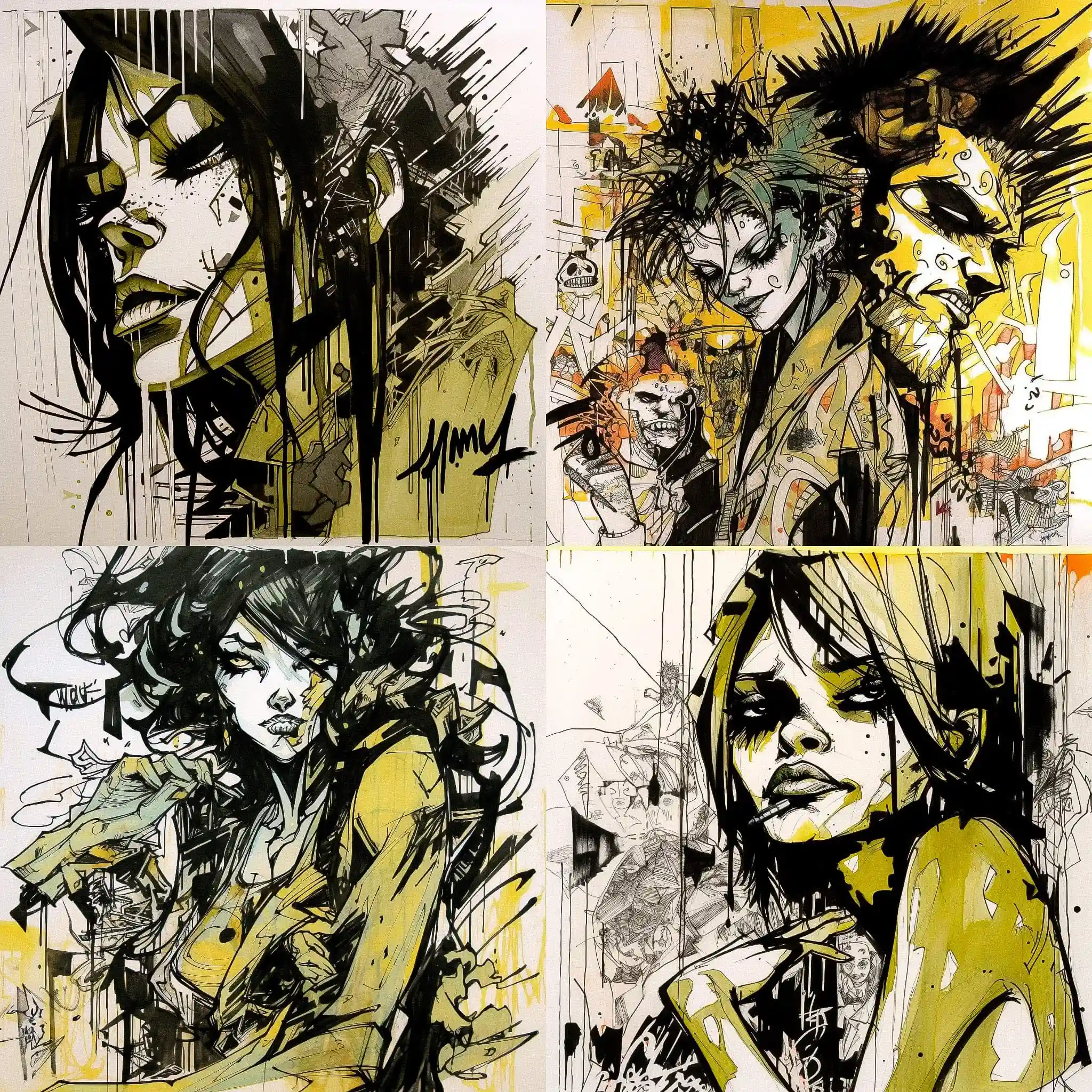 -吉姆·马赫福德 jim mahfood风格midjourney AI绘画作品