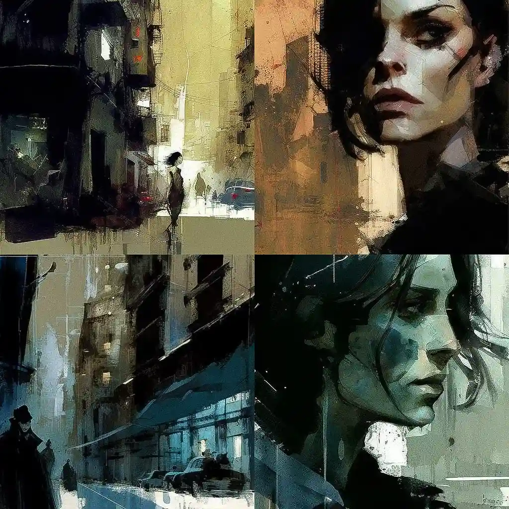 -亚历克斯·马莱夫 alex maleev风格midjourney AI绘画作品