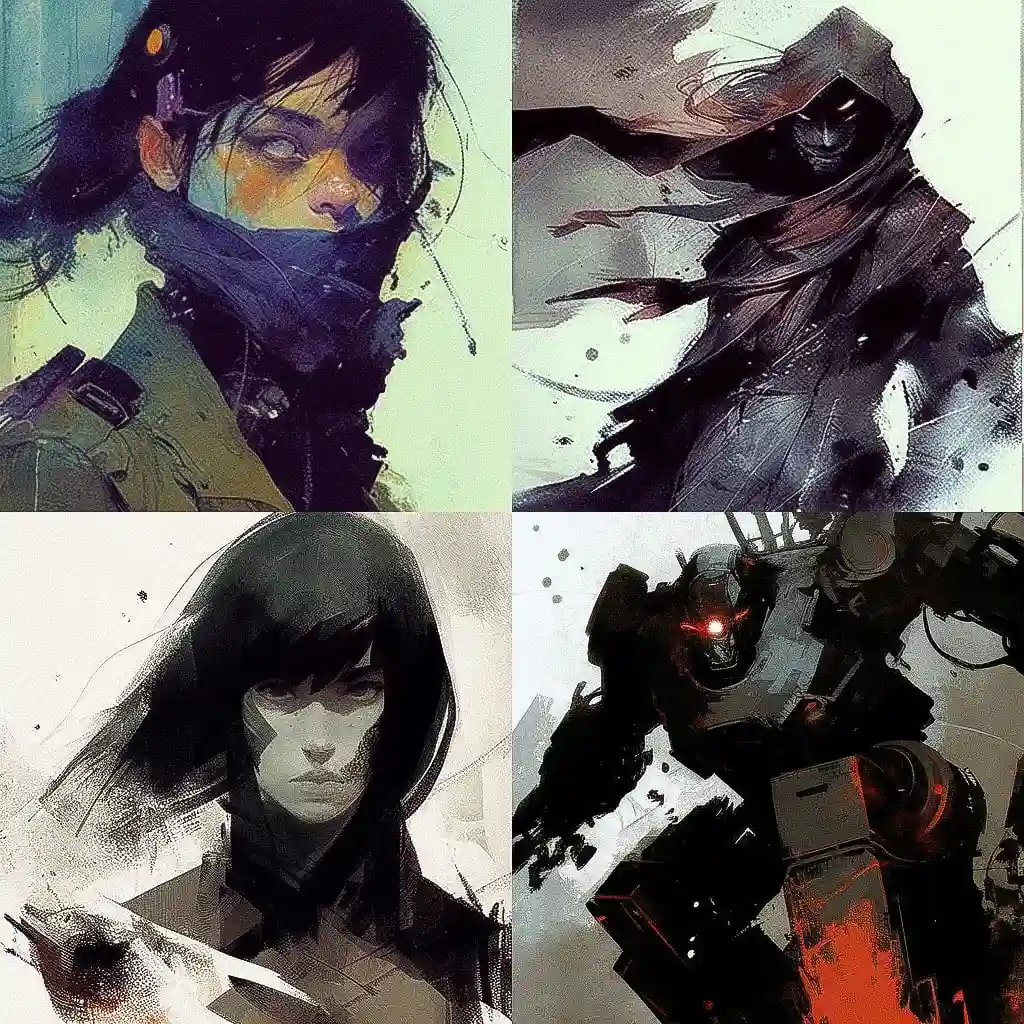 -亚历克斯·马莱夫 alex maleev风格midjourney AI绘画作品