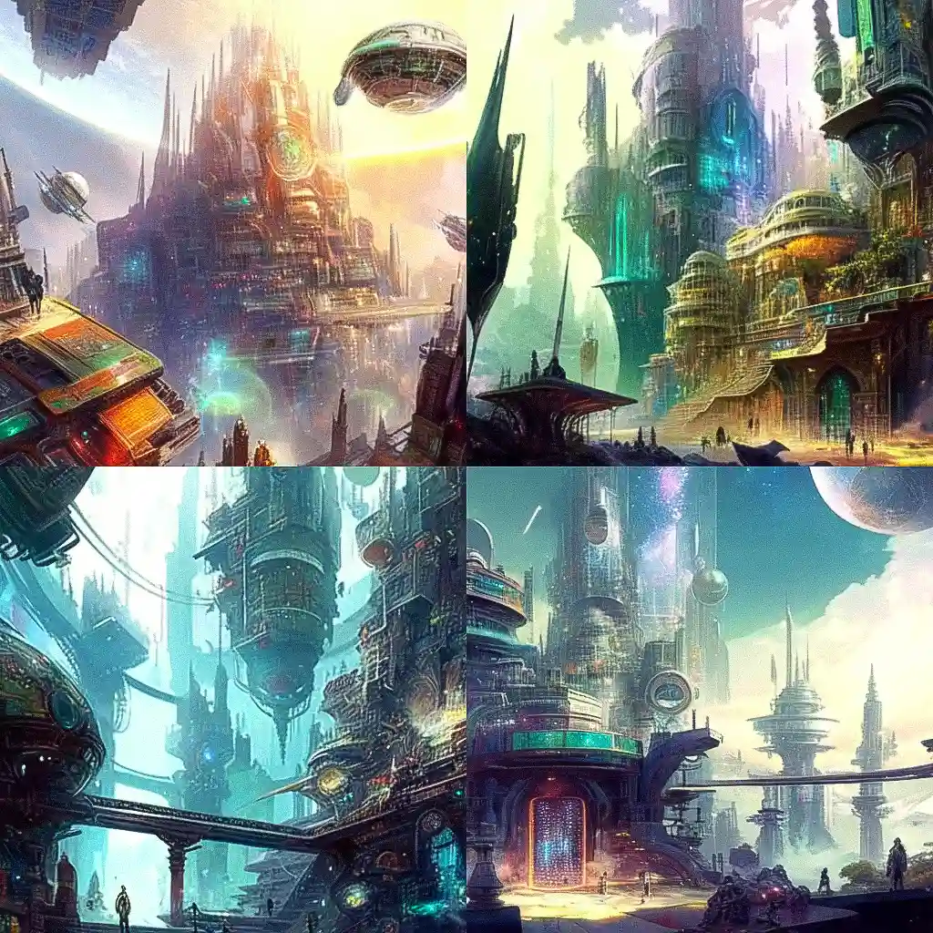 -斯蒂芬·马蒂尼尔 stephan martiniere风格midjourney AI绘画作品