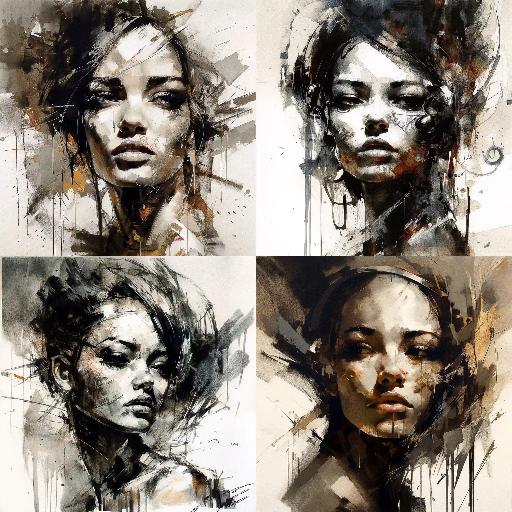 -Russ Mills russ mills风格midjourney AI绘画作品