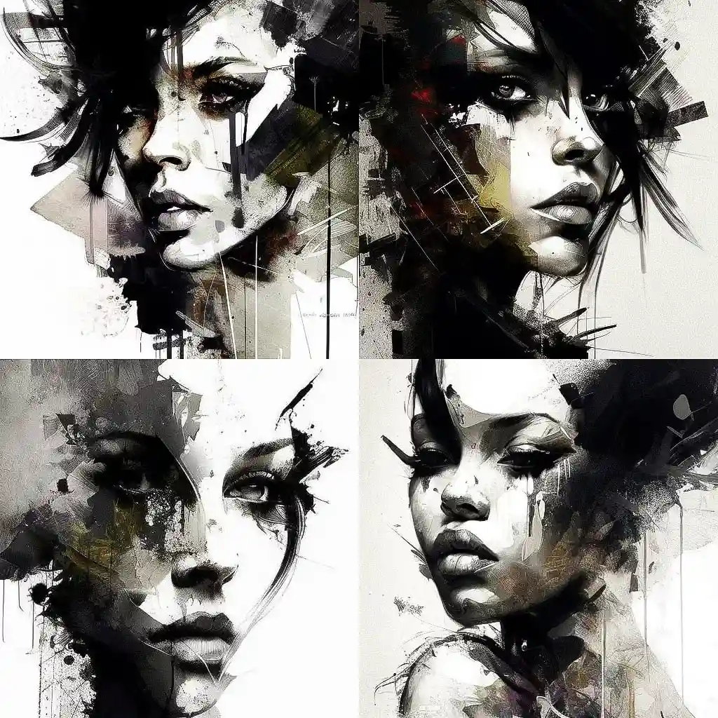 -Russ Mills russ mills风格midjourney AI绘画作品