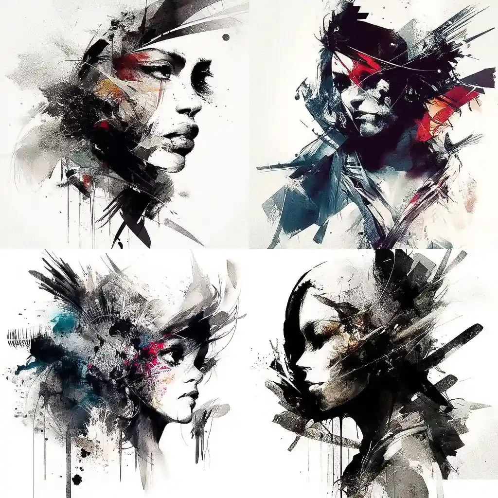 -Russ Mills russ mills风格midjourney AI绘画作品