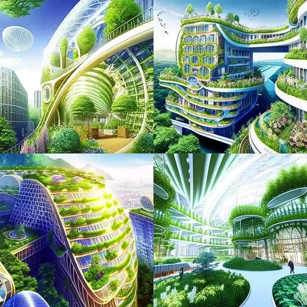 -文森特·卡莱博 vincent callebaut风格midjourney AI绘画作品