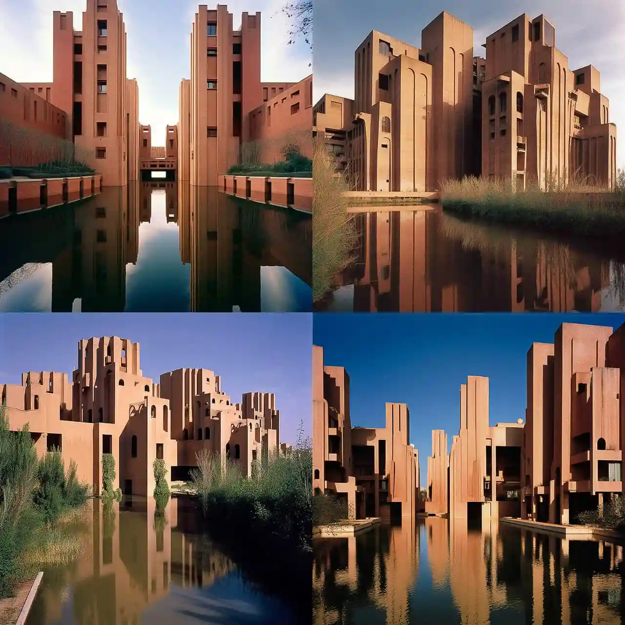 -里卡多·博菲尔 ricardo bofill风格midjourney AI绘画作品