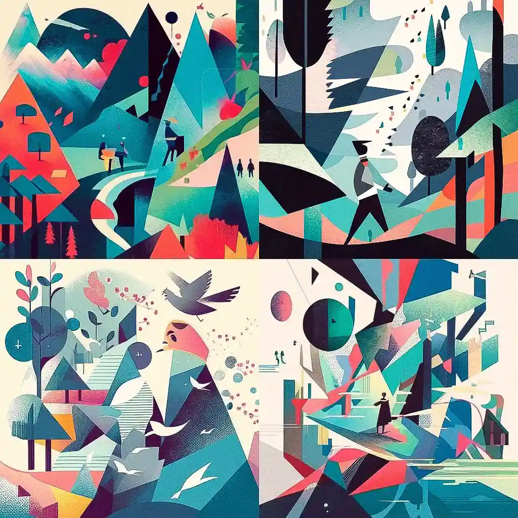 基思·内格利 keith negley风格midjourney AI绘画作品 -基思·内格利 keith negley风格midjourney AI绘画作品