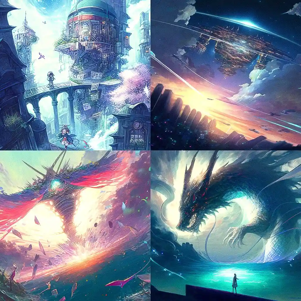 绪方一夫 kazuo oga风格midjourney AI绘画作品 -绪方一夫 kazuo oga风格midjourney AI绘画作品